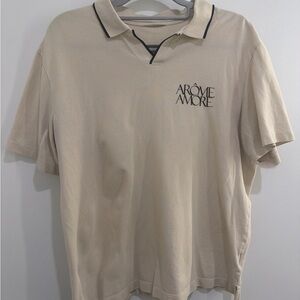 Men's Cream Polo Shirt